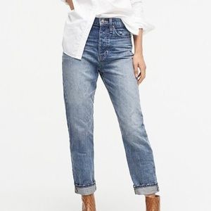 High rise boyfriend jeans